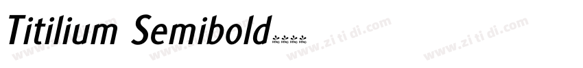 Titilium Semibold字体转换